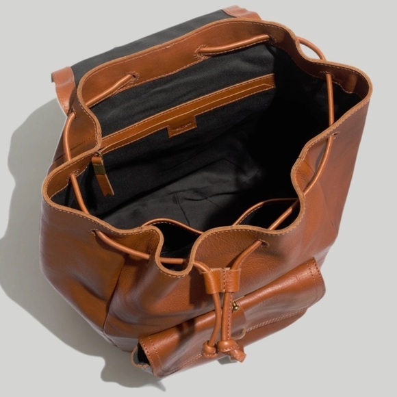 MADEWELL The Transport Rucksack in English Saddle Leather - Picture 3 of 16